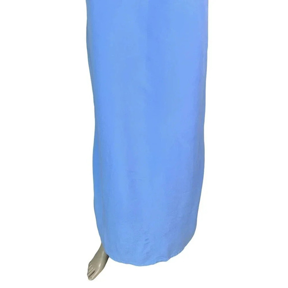HSZ Studio Vintage 90s Sleeveless Embroidered Maxi Dress Women Size L Baby Blue - Picture 5 of 16